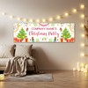 Personalised Party Banner For Christmas Party Tree Drinks Gingerbread