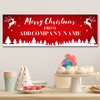 Personalised Party Banner For Christmas Red Reindeer Tree From Company