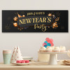 Personalised Party Banner For New Year Party Couple Gold Black