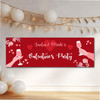 Personalised Party Banner For Valentine's Day Party Red Wine Hands Heart