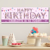 Personalised Party Banner For Kids Birthday Watercolour Ballet Letters