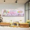 Personalised Party Banner For Kids Birthday Spa Pamper Party Girls