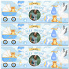 Personalised Party Banner For Baby Shower Photo Boy Stork Pram Blue