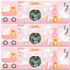 Personalised Party Banner For Baby Shower Photo Girl Stork Pram Pink