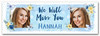 Personalised Party Banner For Sorry You're Leaving Miss You Photo Blue Butterfly