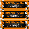 Personalised Party Banner For Halloween Balloons Orange