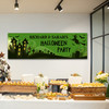 Personalised Party Banner For Halloween Party Haunted House Witch Green