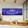 Personalised Party Banner For Halloween Party Zombie Purple