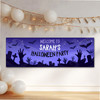Personalised Party Banner For Halloween Party Zombie Purple