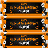 Personalised Party Banner For Halloween Birthday Balloons Orange