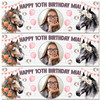 Personalised Party Banner For Kids Girls Birthday Horse