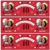 Personalised Party Banner For 40th Wedding Anniversary Ruby 40 Years Photo