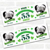 Personalised Party Banner For 55th Wedding Anniversary Emerald 55 Years Photo