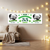Personalised Party Banner For 55th Wedding Anniversary Emerald 55 Years Photo