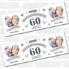 Personalised Party Banner For 60th Wedding Anniversary Diamond 60 Years Photo