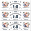 Personalised Party Banner For 60th Wedding Anniversary Diamond 60 Years Photo