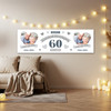 Personalised Party Banner For 60th Wedding Anniversary Diamond 60 Years Photo