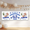 Personalised Party Banner For 65th Wedding Anniversary Sapphire 65 Years Photo