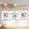 Personalised Party Banner For 70th Wedding Anniversary Platinum 70 Years Photo