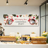 Personalised Party Banner For Works Christmas Party Photo Stocking Wood