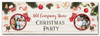 Personalised Party Banner For Works Christmas Party Photo Stocking Wood