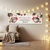 Personalised Party Banner For Works Christmas Party Photo Stocking Wood
