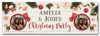 Personalised Party Banner For Christmas Party Photo Stocking Wood