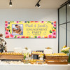 Personalised Party Banner For Engagement Party Photo Yellow Flowers