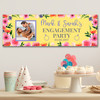 Personalised Party Banner For Engagement Party Photo Yellow Flowers
