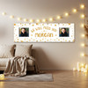 Personalised Party Banner For Sorry You're Leaving Miss You Photo Gold Star