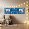 Personalised Party Banner For Retirement Male Photo Blue Stars