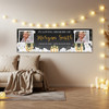 Personalised Party Banner For Funeral Loving Memory Wake Photo Candles White