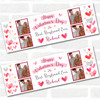 Personalised Party Banner For Valentine's Day Boyfriend Photo Love Hearts