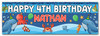Personalised Party Banner For Kids Birthday Kids Birthday Under The Sea