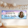 Personalised Party Banner For Funeral Wake Photo Loving Memory Clouds
