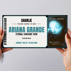 Ariana Grande Eternal Sunshine Tour Personalised Voucher Surprise Concert Ticket