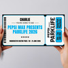 Parklife Music Festival Personalised Gift Voucher Surprise Ticket