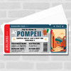 Pompeii Italy Boarding Pass Personalised Gift Voucher Surprise Break Trip Ticket