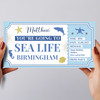 Sealife Centre Blue Fish Personalised Gift Voucher Surprise Ticket