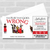 The Play That Goes Wrong Personalised Gift Voucher Surprise Theatre Ticket