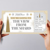 The View From The Shard Stars Gold Personalised Gift Voucher Surprise Ticket