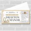 Theme Park Drayton Mannor Gold Stars Personalised Gift Voucher Surprise Ticket