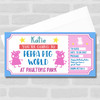 Theme Park Peppa Pig World Gold Stars Personalised Gift Voucher Surprise Ticket