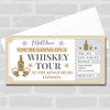 Whiskey Tour Gold Star Personalised Gift Voucher Surprise Ticket