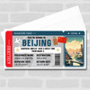 Beijing China Boarding Pass Personalised Gift Voucher Surprise Break Trip Ticket