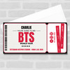 BTS World Tour Personalised Gift Voucher Surprise Concert Ticket