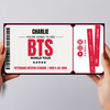 BTS World Tour Personalised Gift Voucher Surprise Concert Ticket