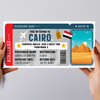 Cario Egypt Boarding Pass Personalised Gift Voucher Surprise Ticket