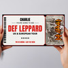 Def Leppard Tour Personalised Gift Voucher Surprise Concert Ticket