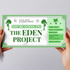 Eden Project Green Tree Personalised Gift Voucher Surprise Ticket